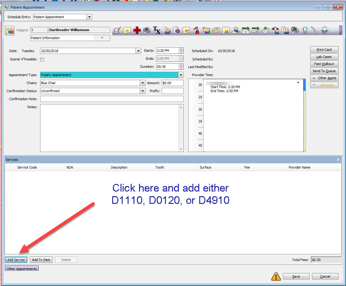 Eaglesoft and Scheduling Hygiene